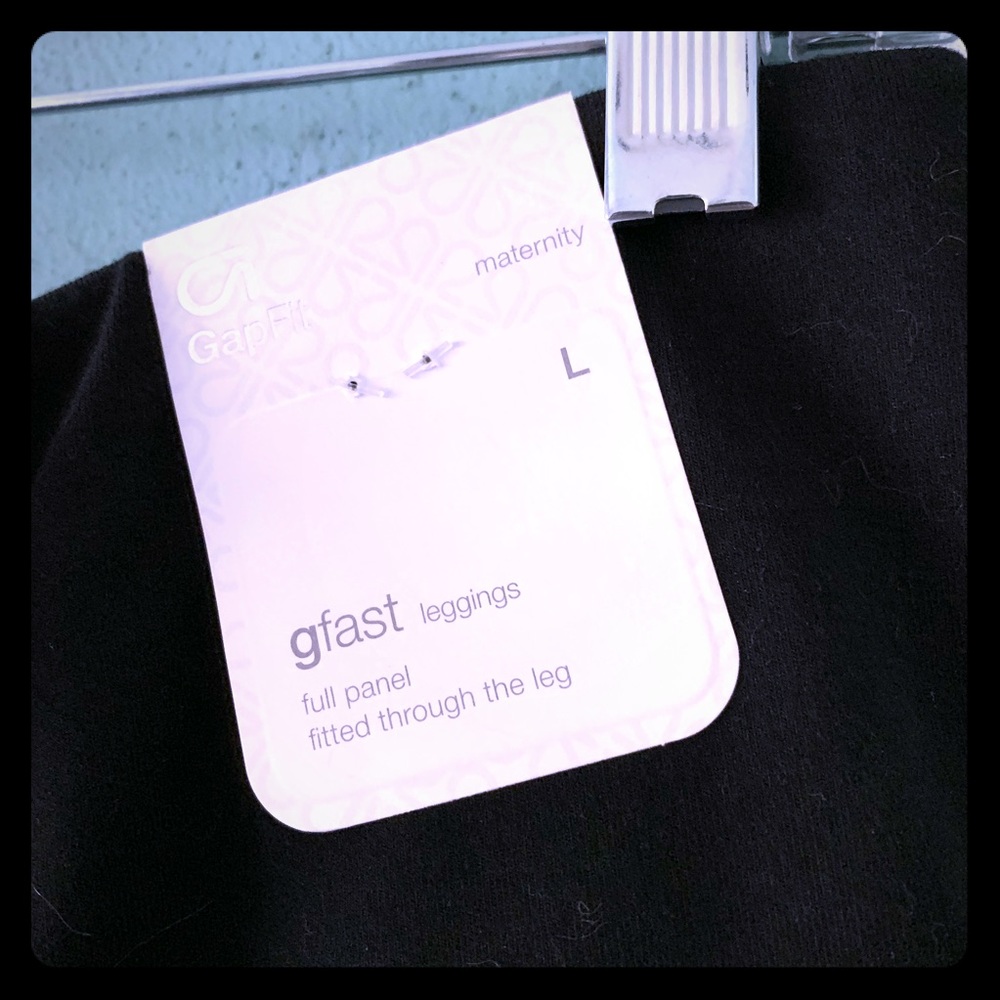 Gap Gfast maternity black leggings